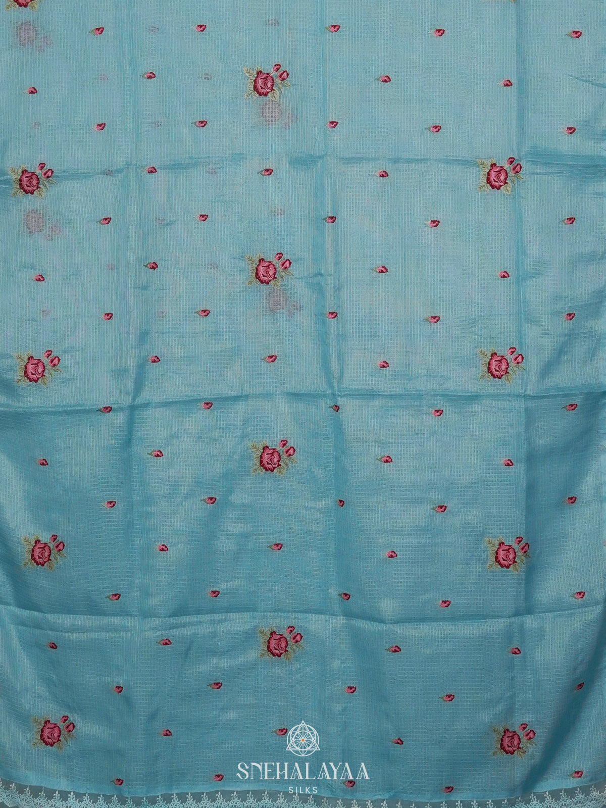 Sky Blue Kota Saree