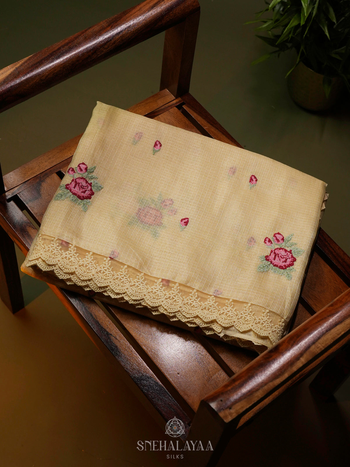 Yellow Kota Saree