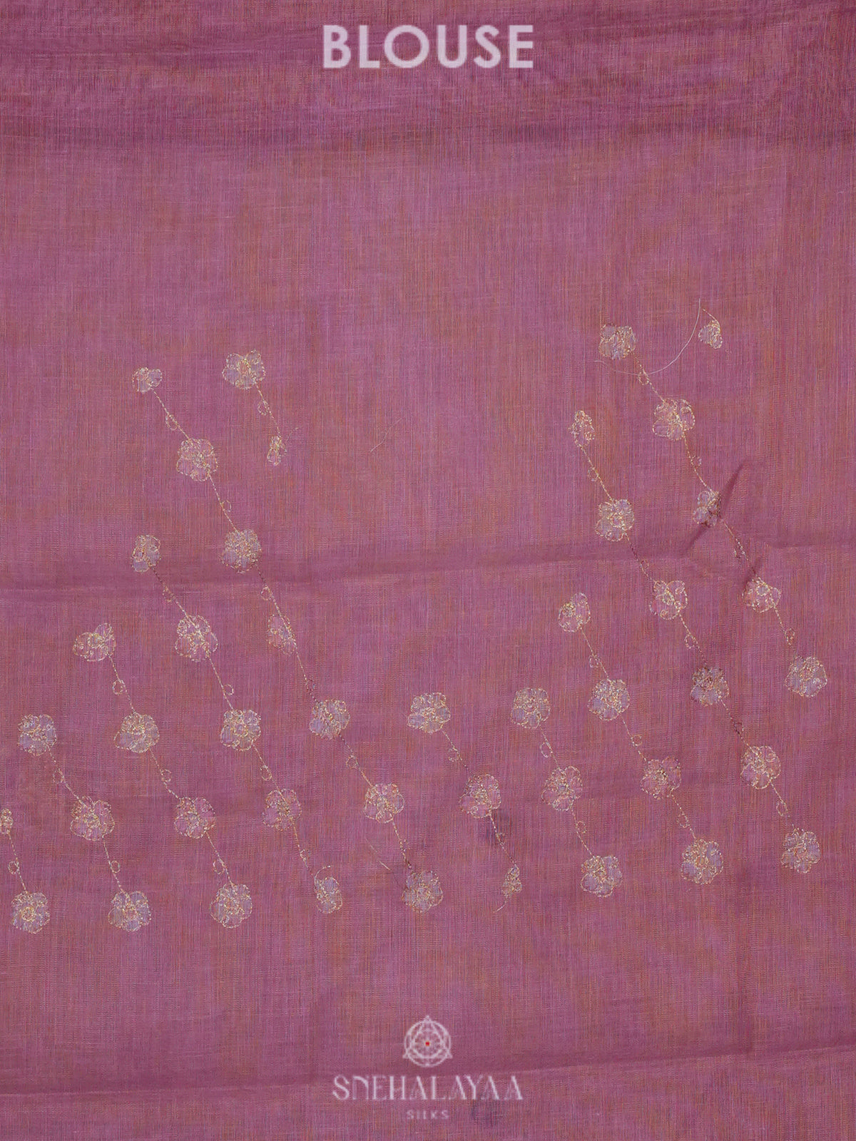 Pale Pink Linen Saree