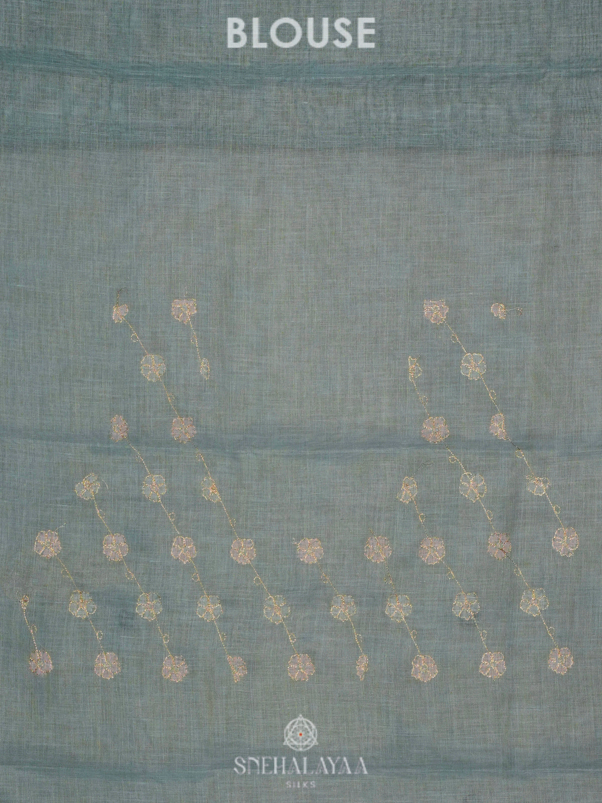 Teal Green Linen Sraee