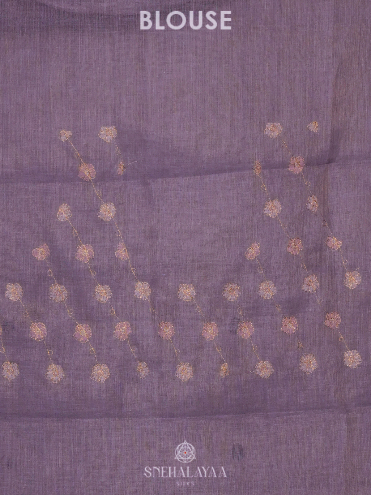 Purple Linen Saree