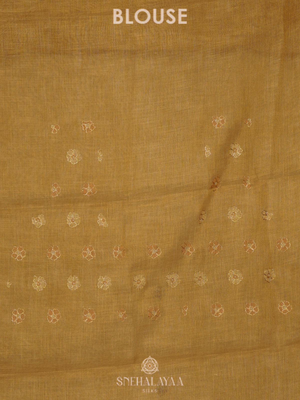 Yellow Linen Saree