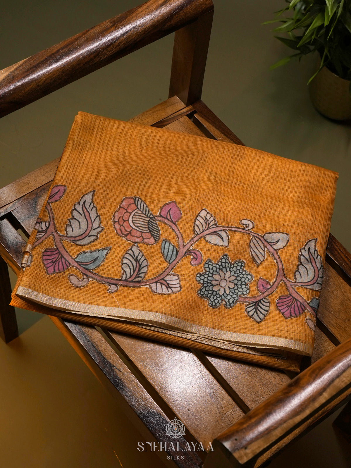 Orange Kota Saree