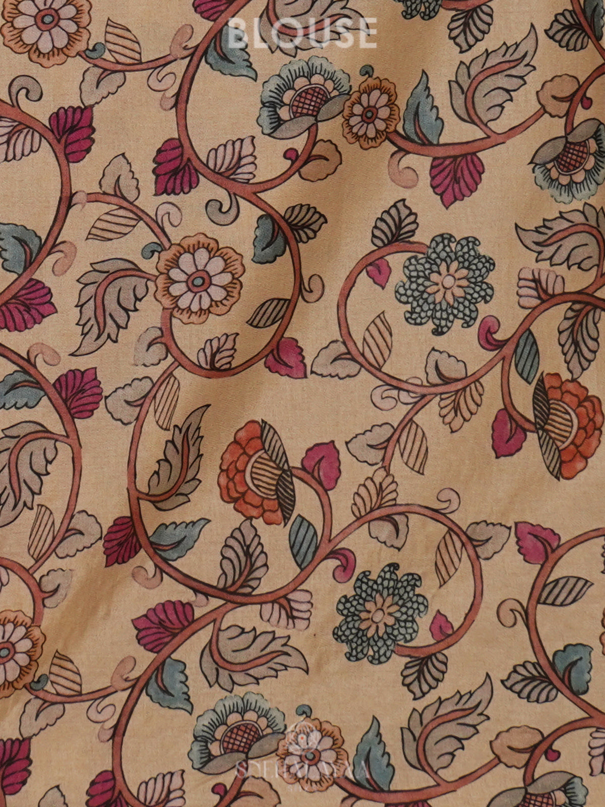 Rust Orange Kota Saree
