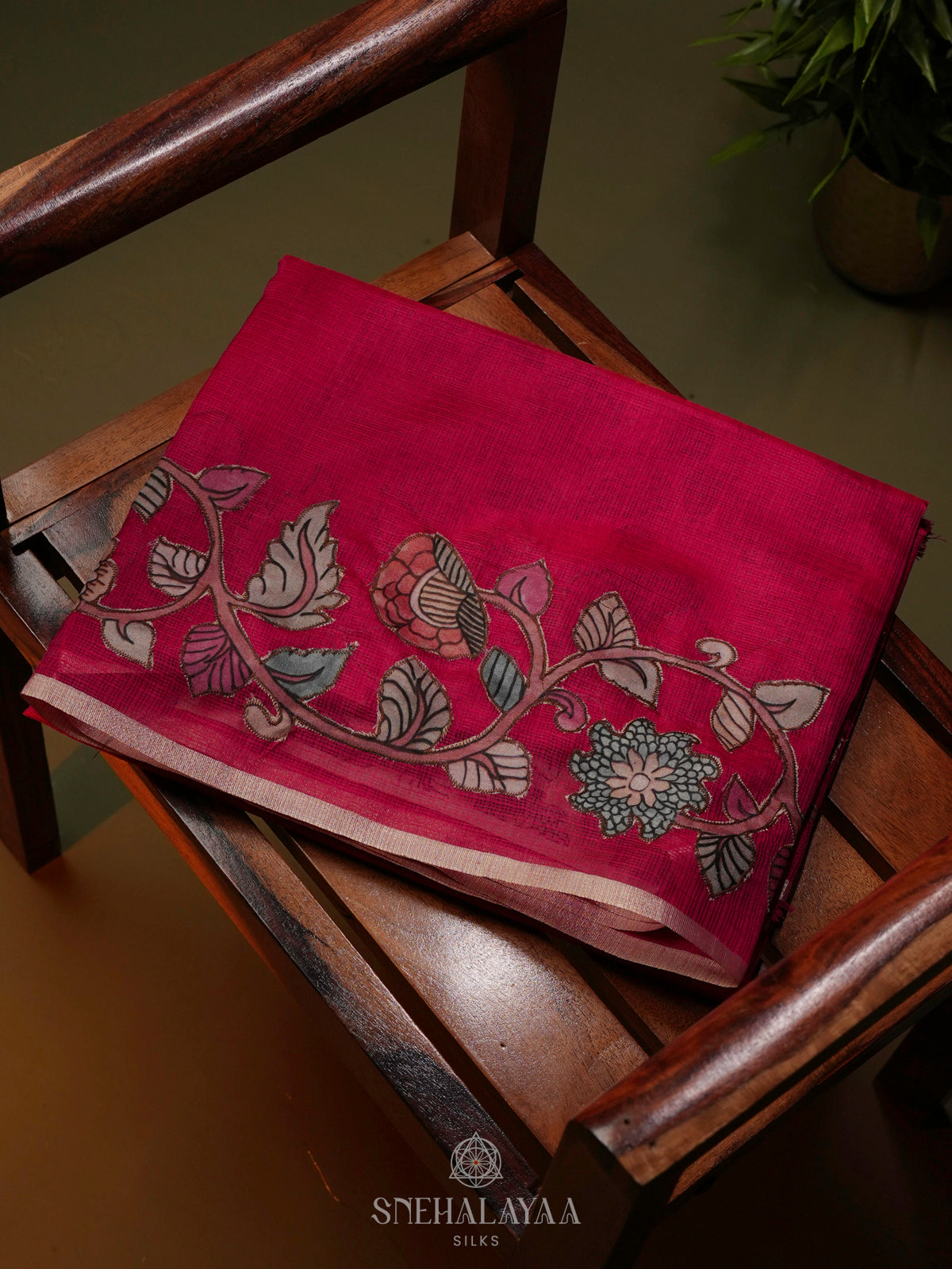 Ruby Red Kota Saree
