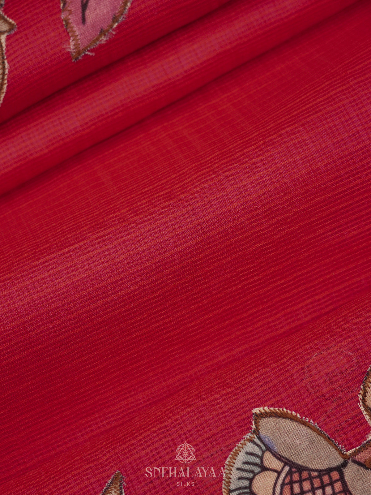 Ruby Red Kota Saree