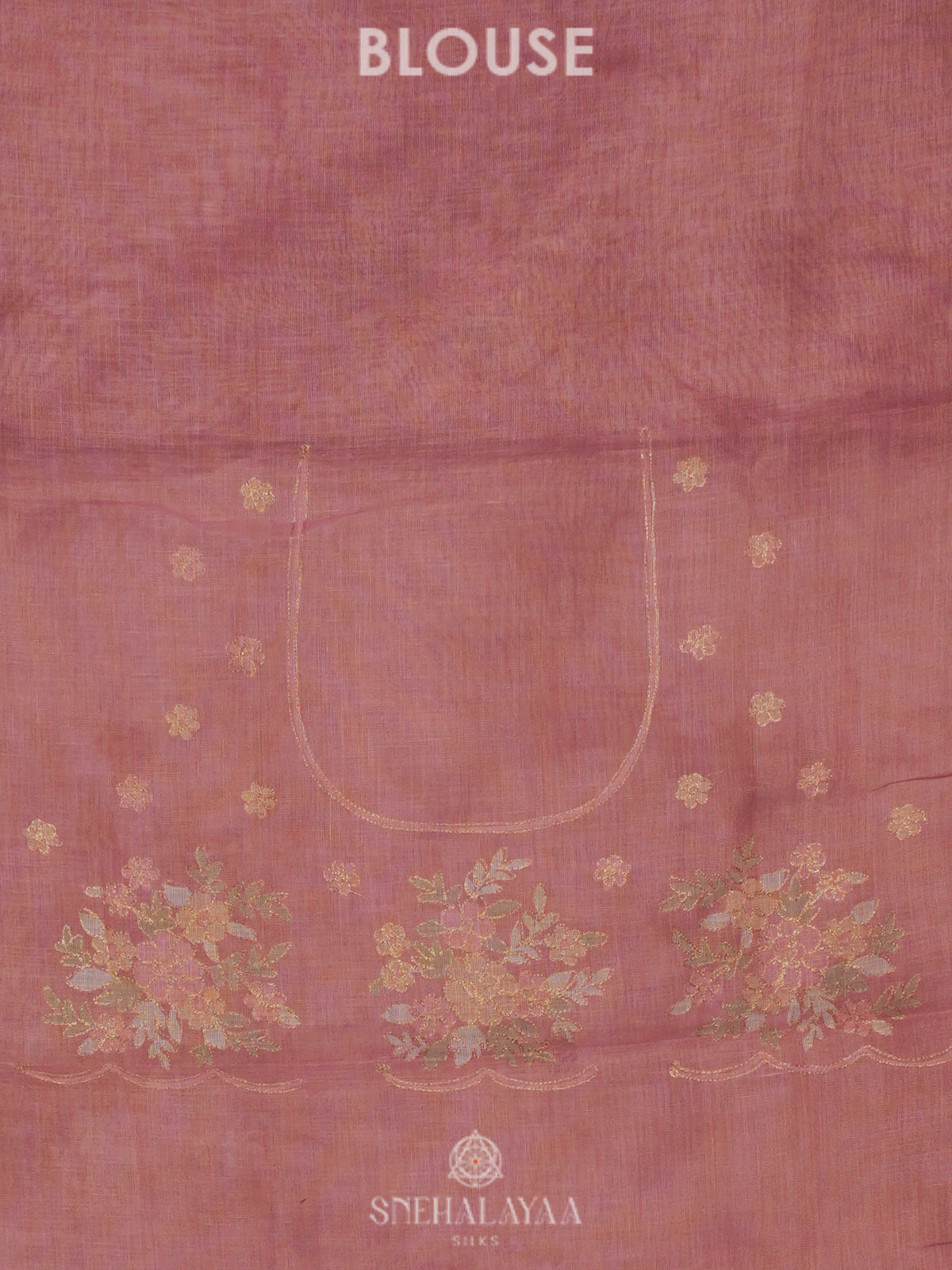 Pale Pink Linen Saree