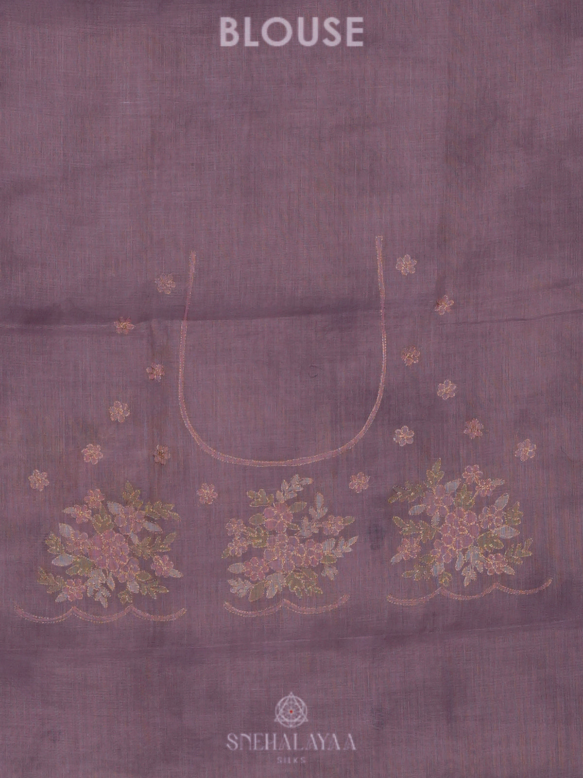 Purple Linen Saree