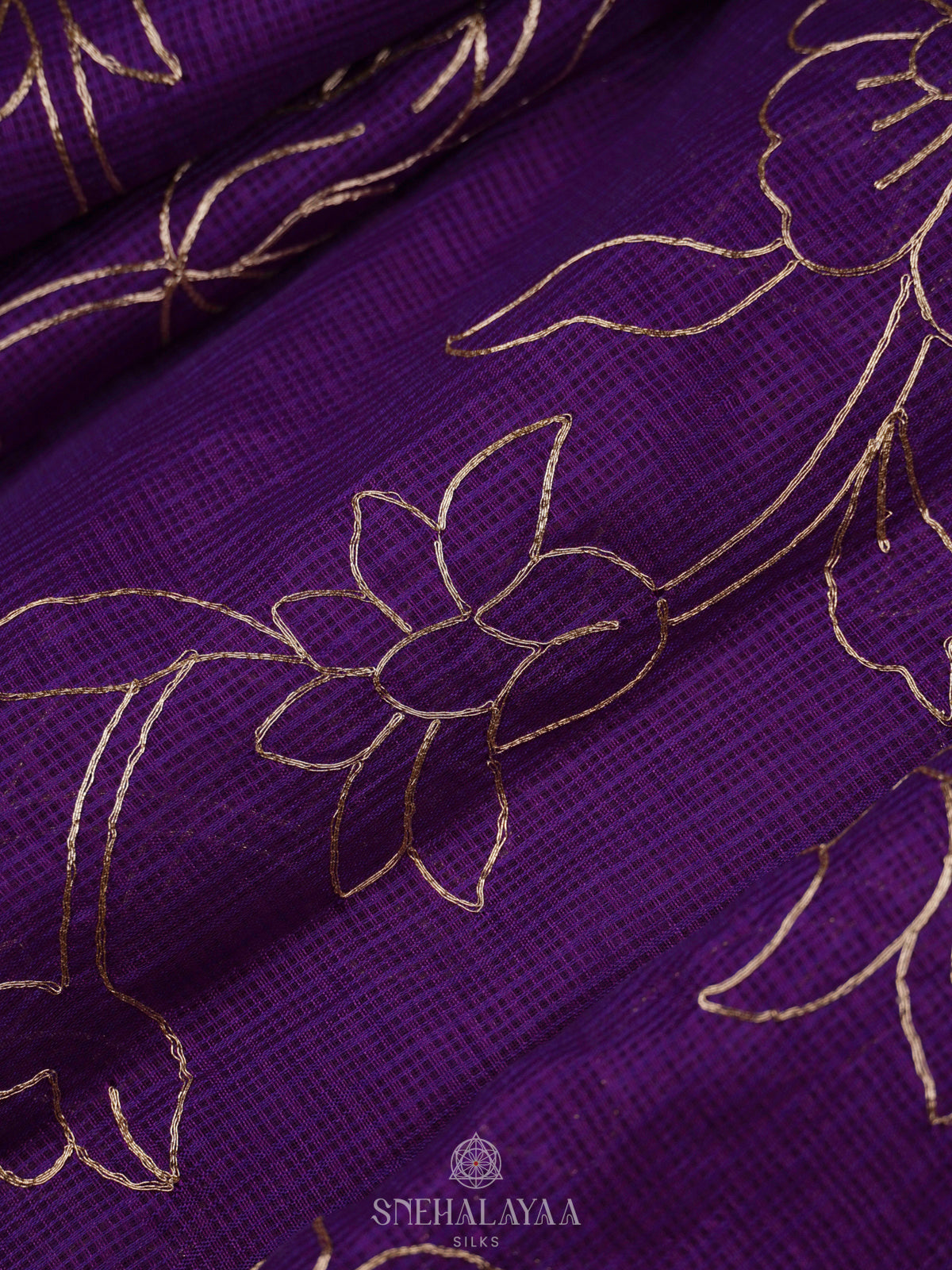 Purple Kota Saree