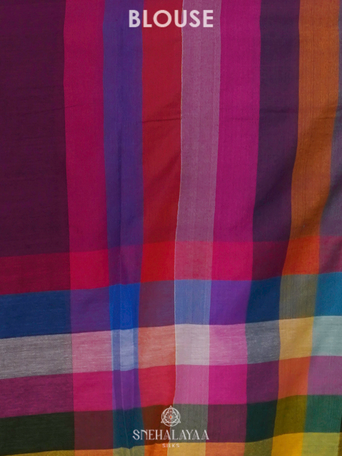 Multicolour Mul Cotton Saree