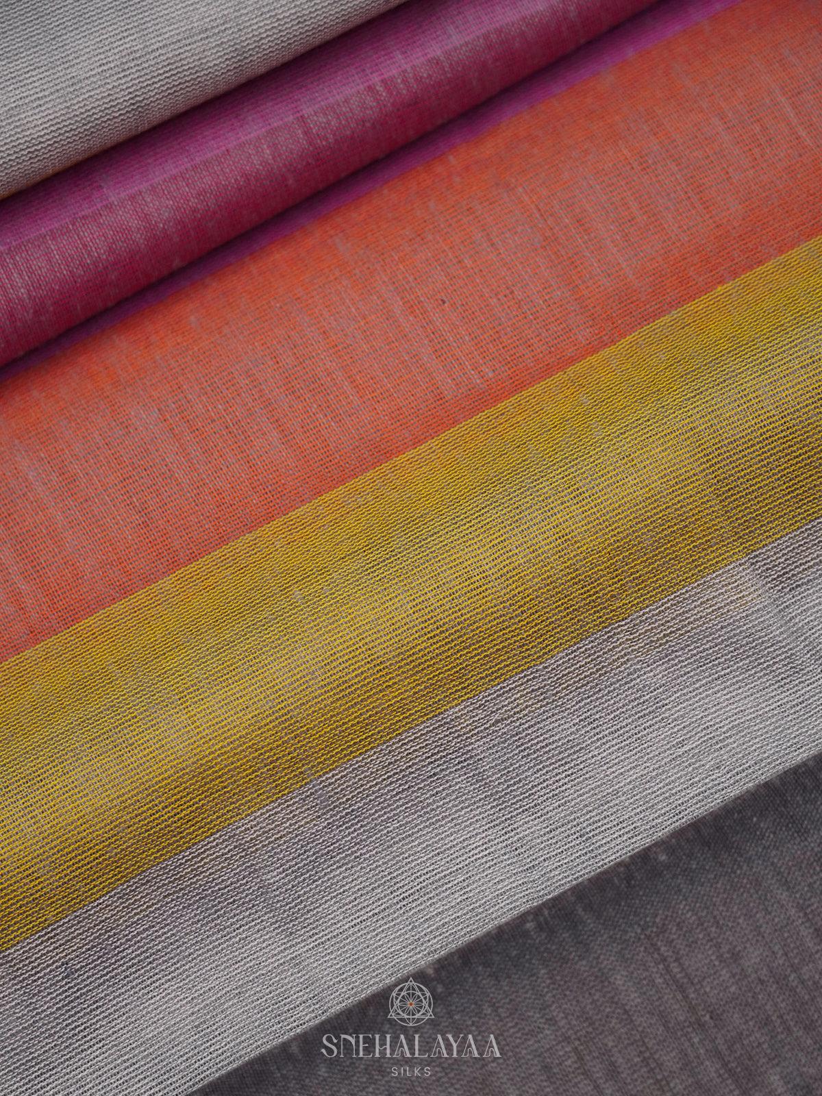 Multicolour Mul Cotton Saree