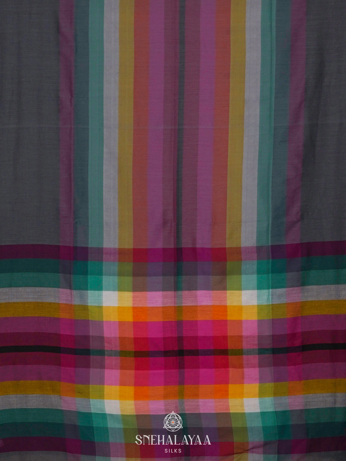Multicolour Mul Cotton Saree