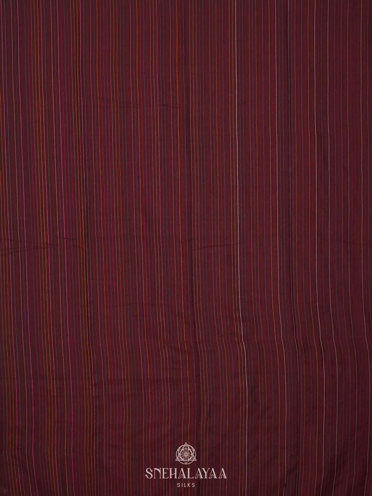 Maroon Mul Cotton Saree