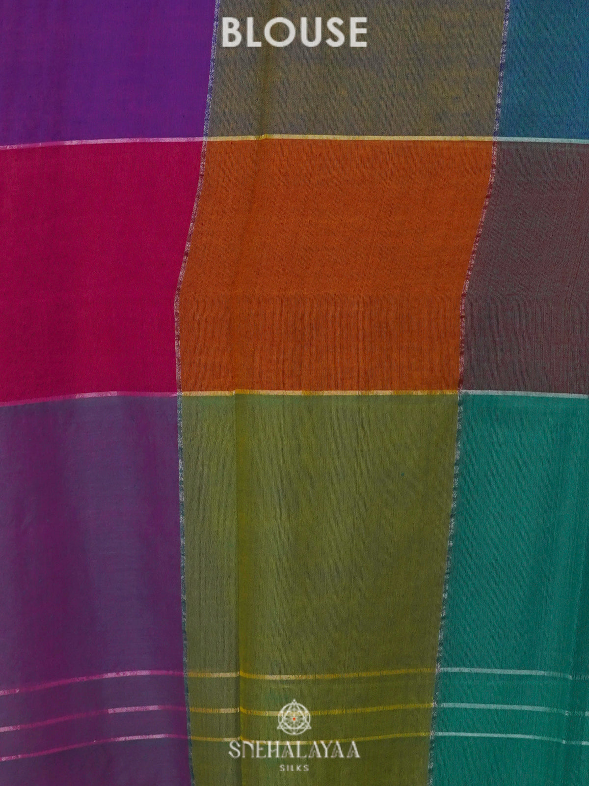 Multicolour Mul Cotton Saree
