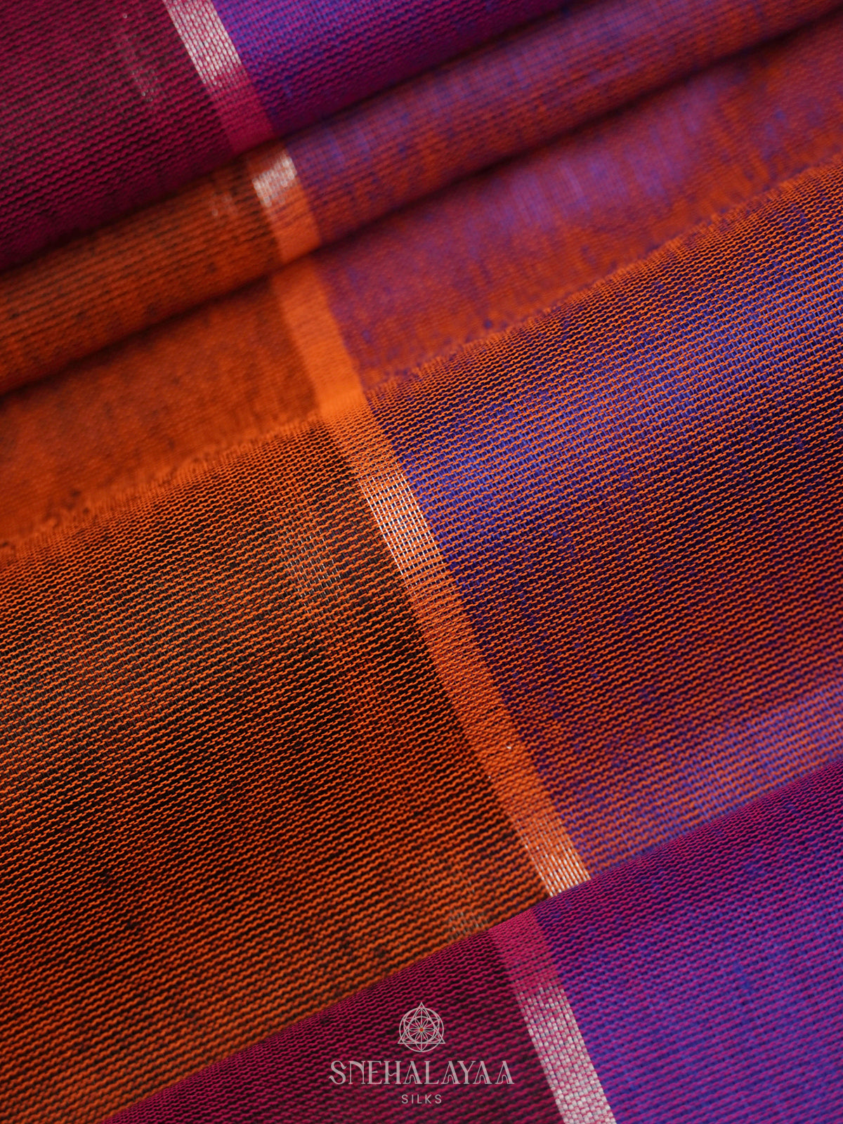 Multicolour Mul Cotton Saree