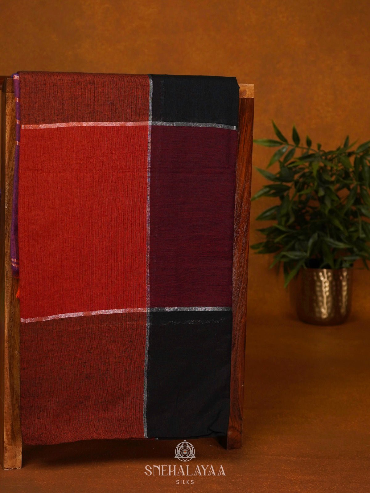 Multicolour Mul Cotton Saree