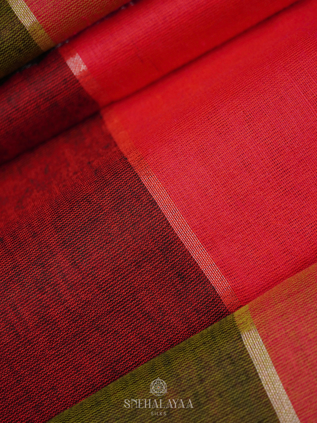 Multicolour Mul Cotton Saree