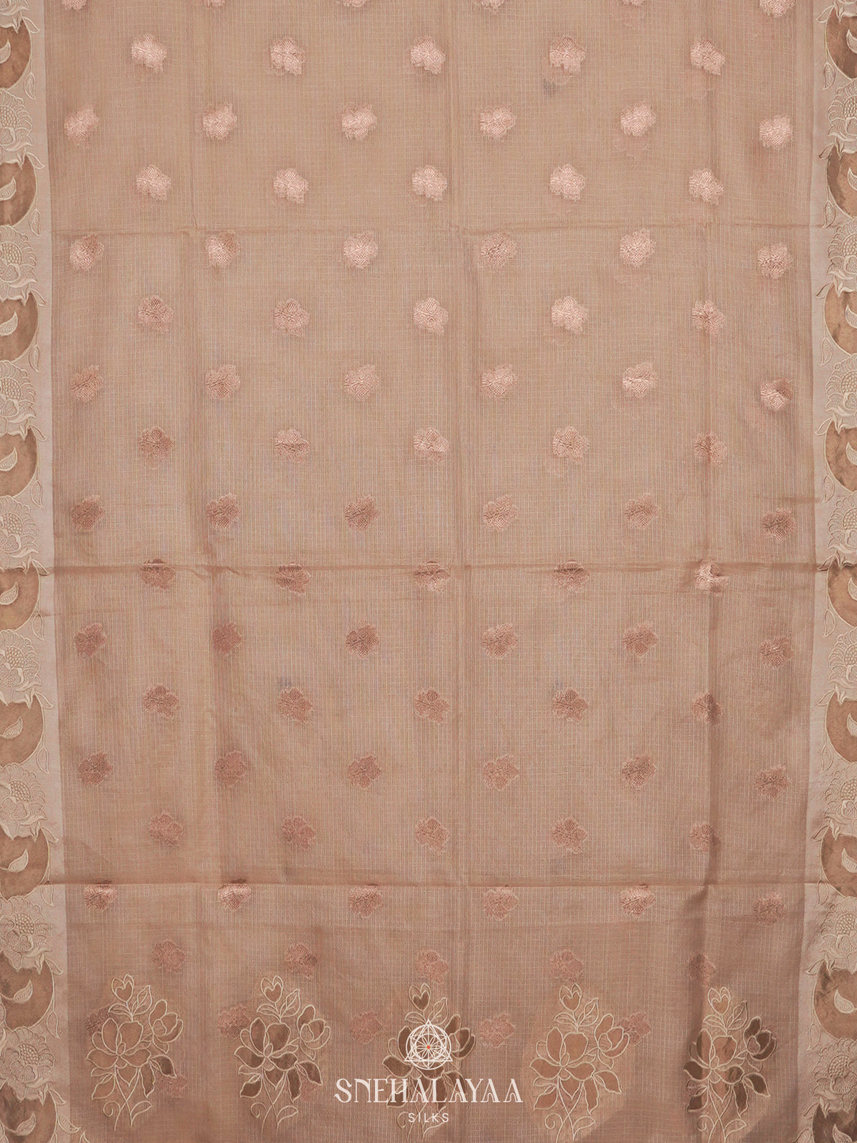 Cream Kota Saree