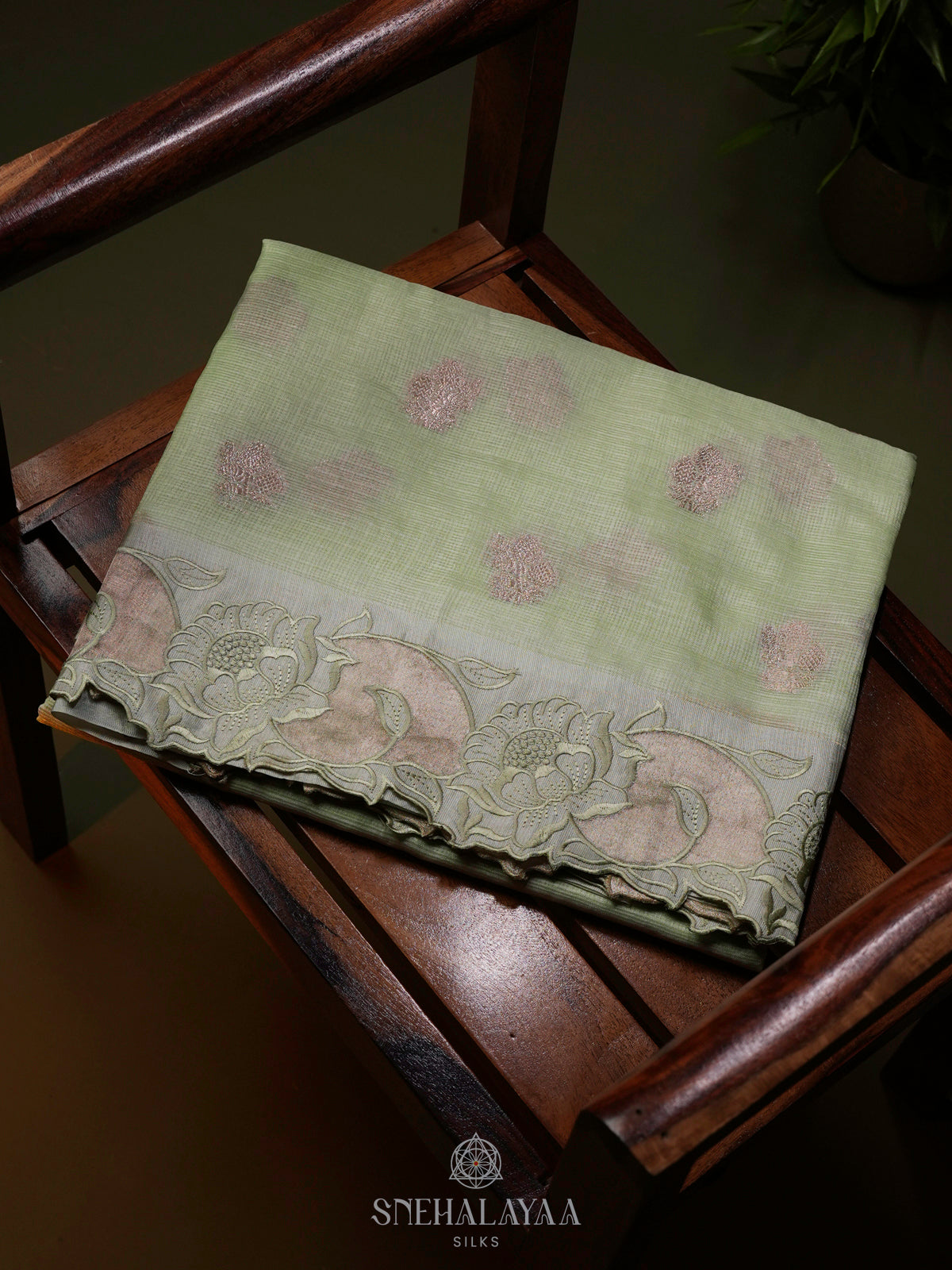 Pista Green Kota Saree