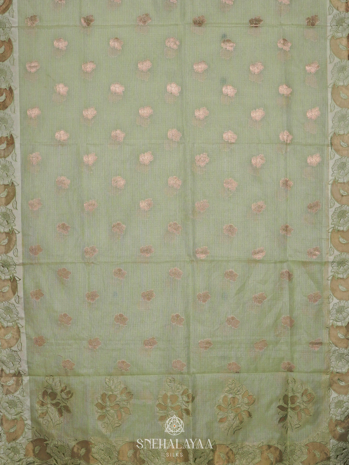 Pista Green Kota Saree