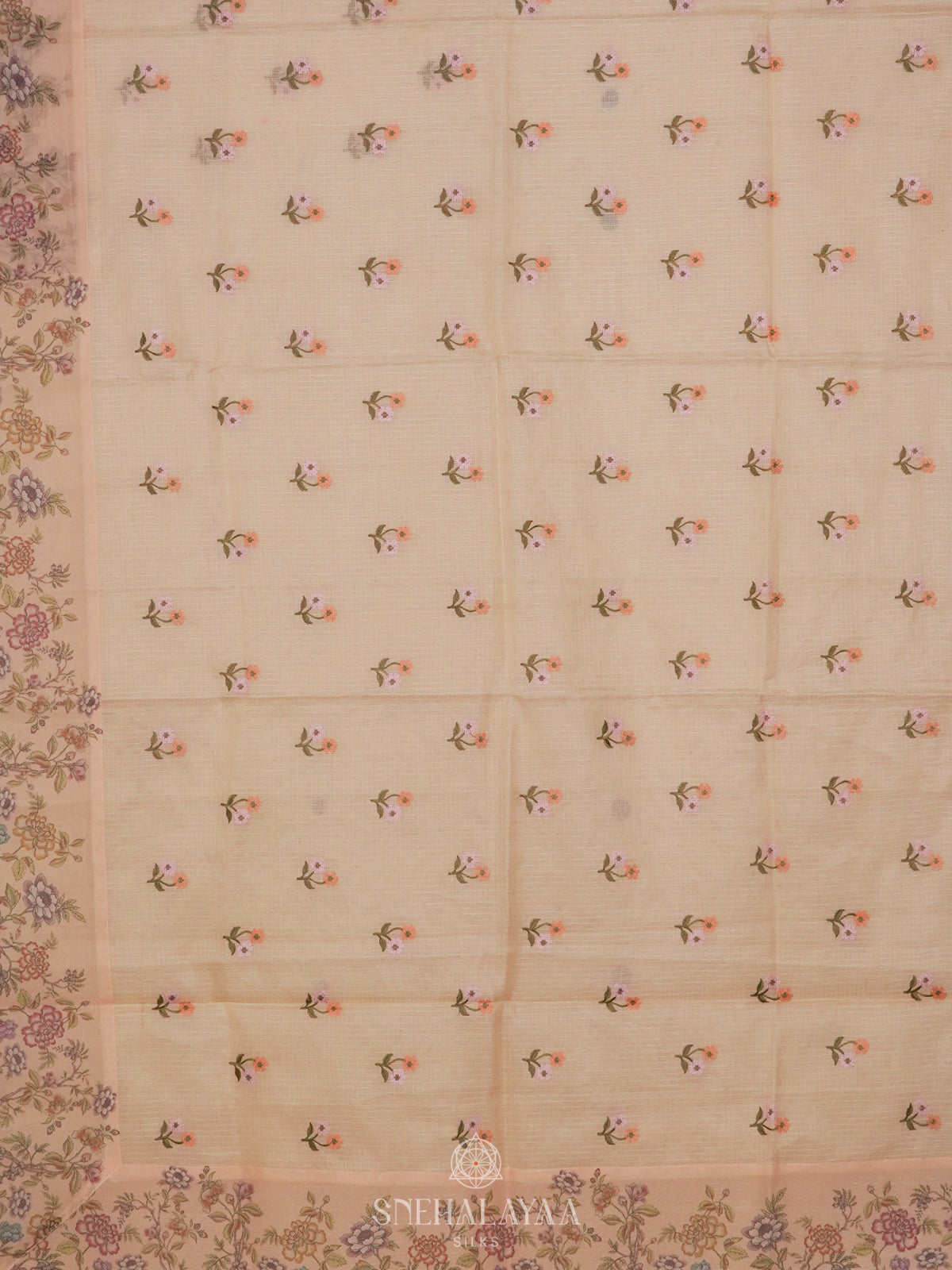 Cream Kota Saree