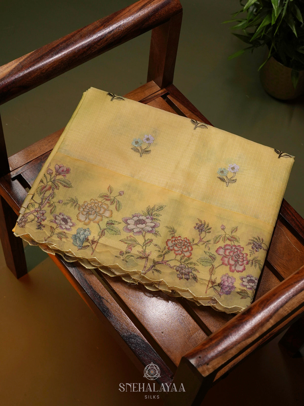 Yellow Kota Saree