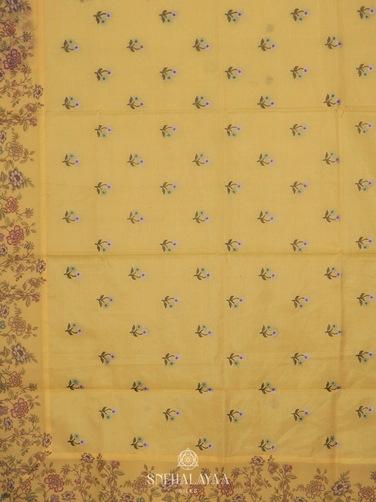 Yellow Kota Saree