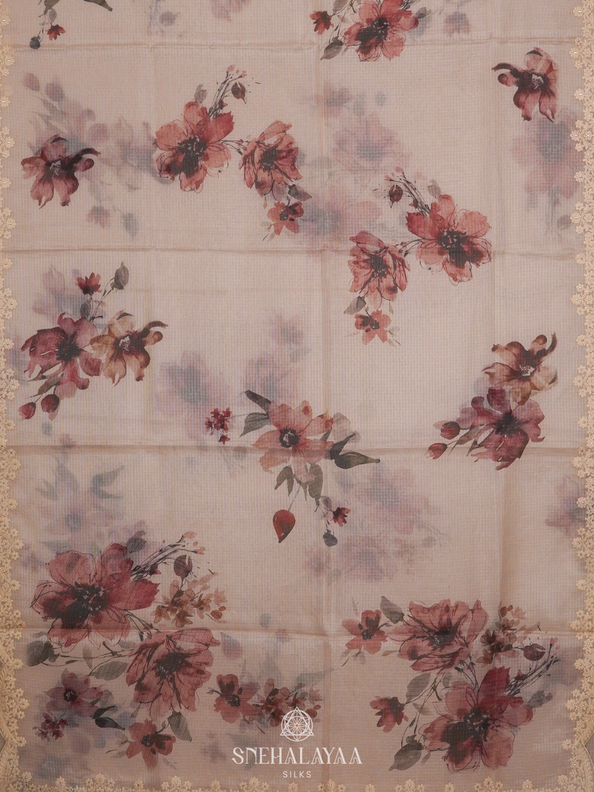 Off White Kota Saree