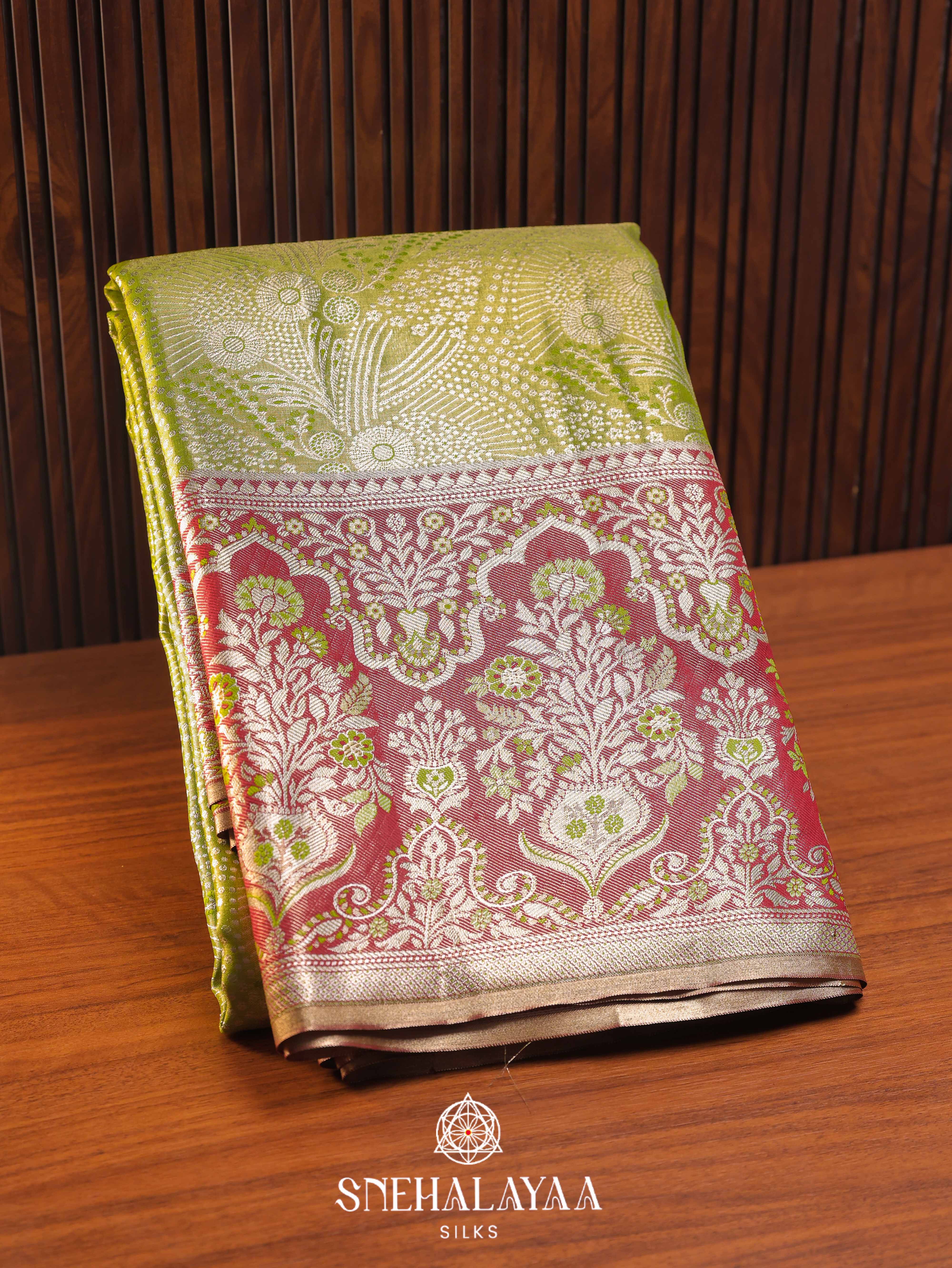 Green Art Silk Saree