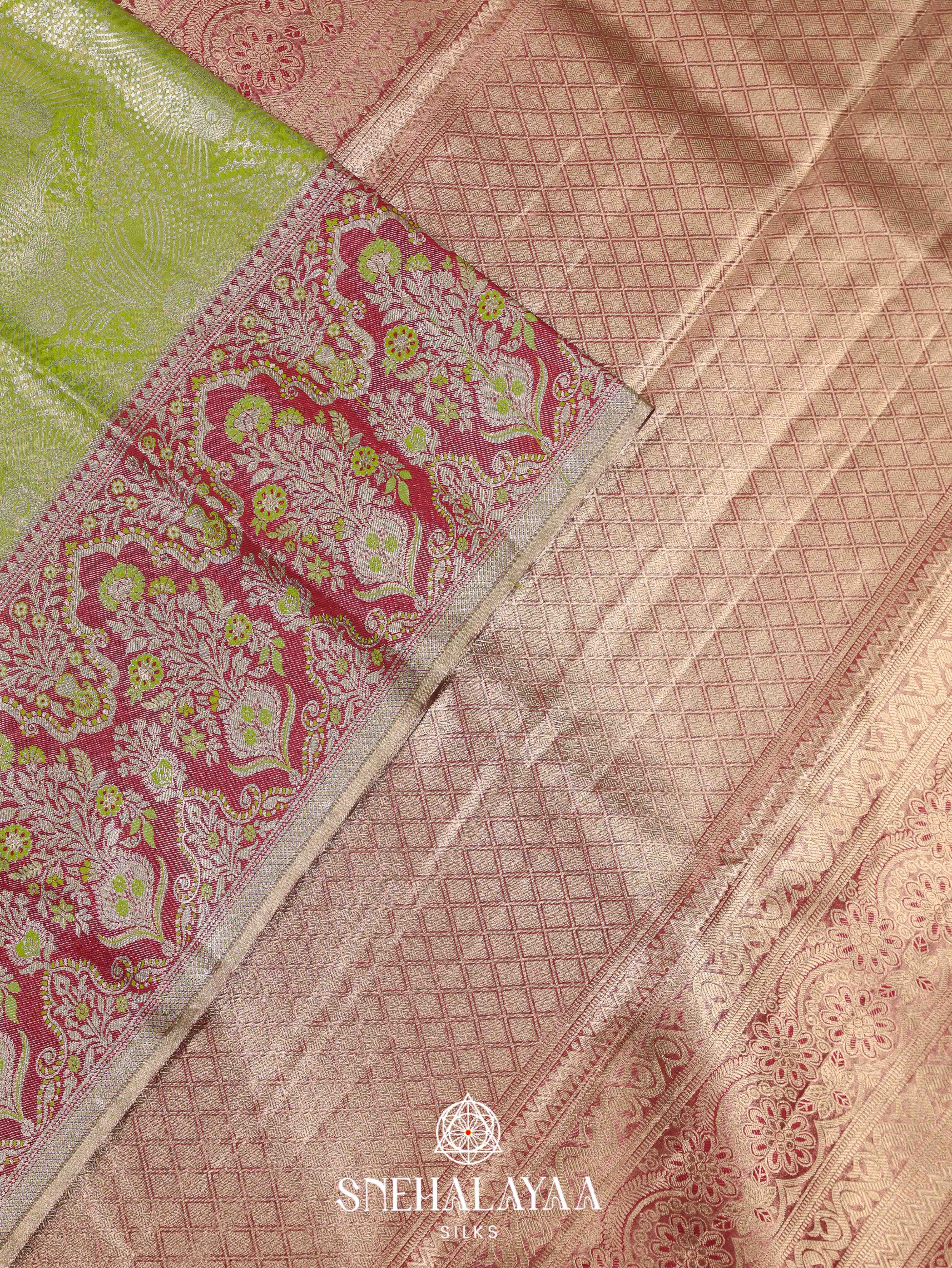 Green Art Silk Saree