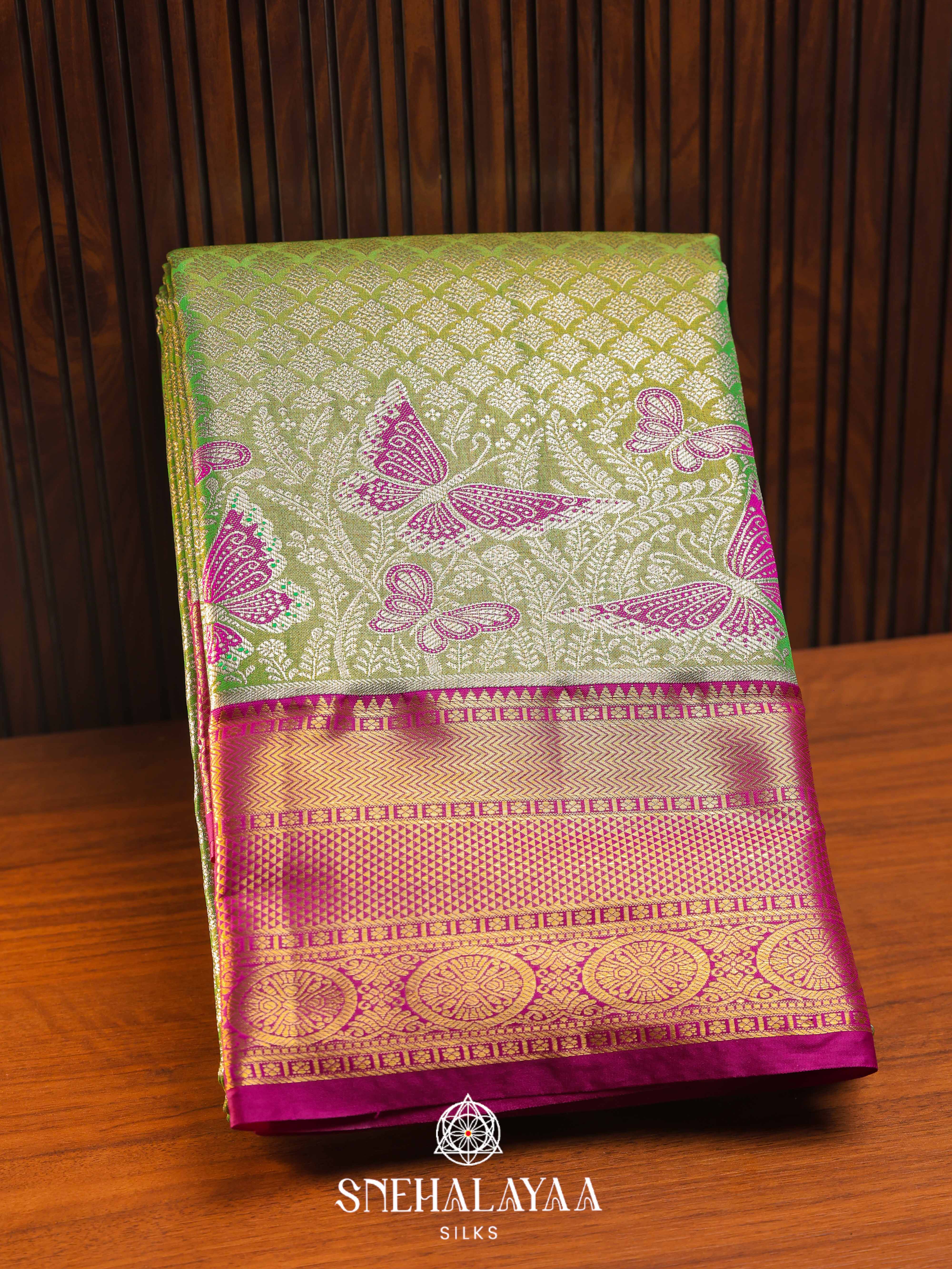 Green Art Silk Saree