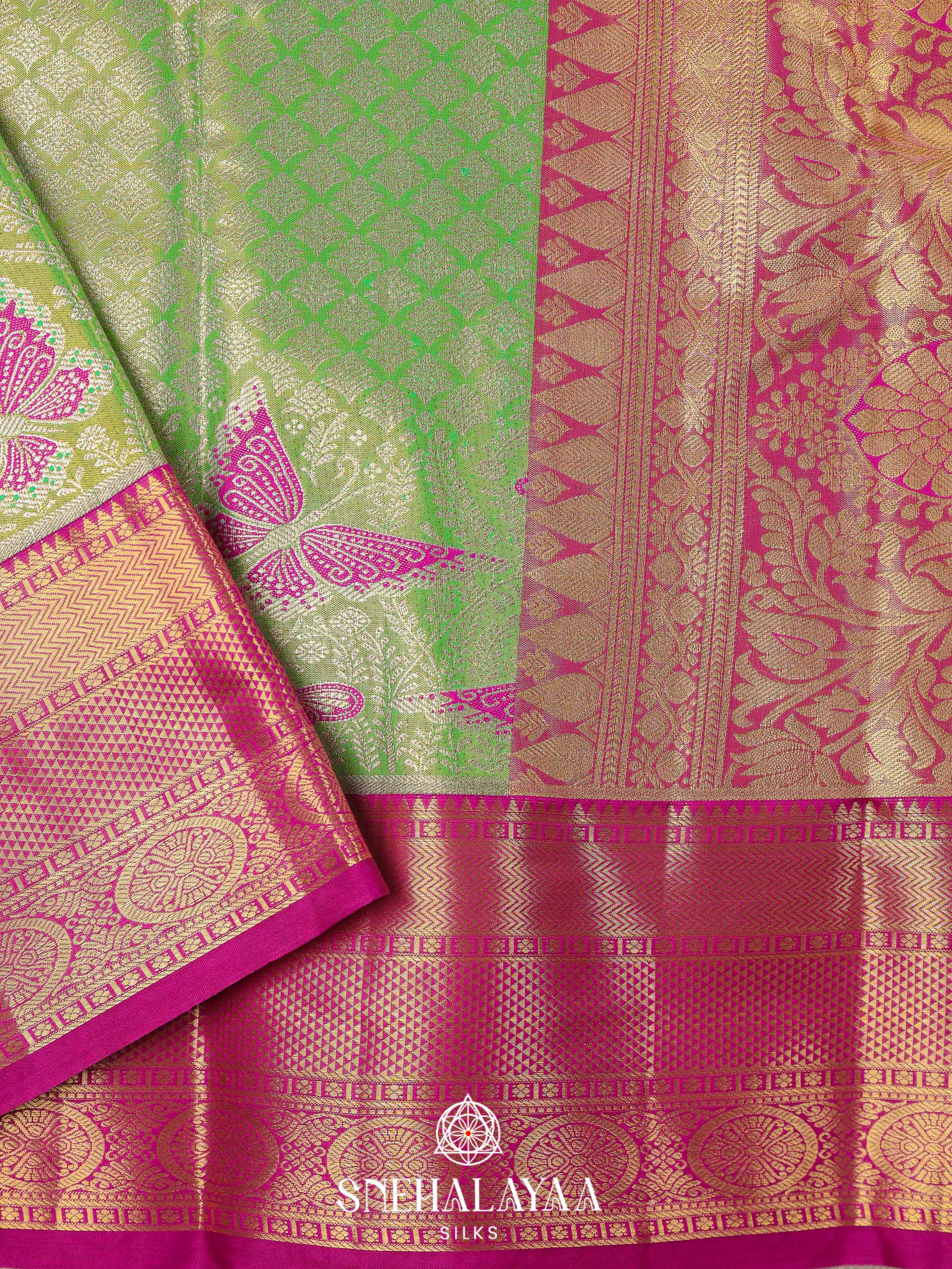 Green Art Silk Saree