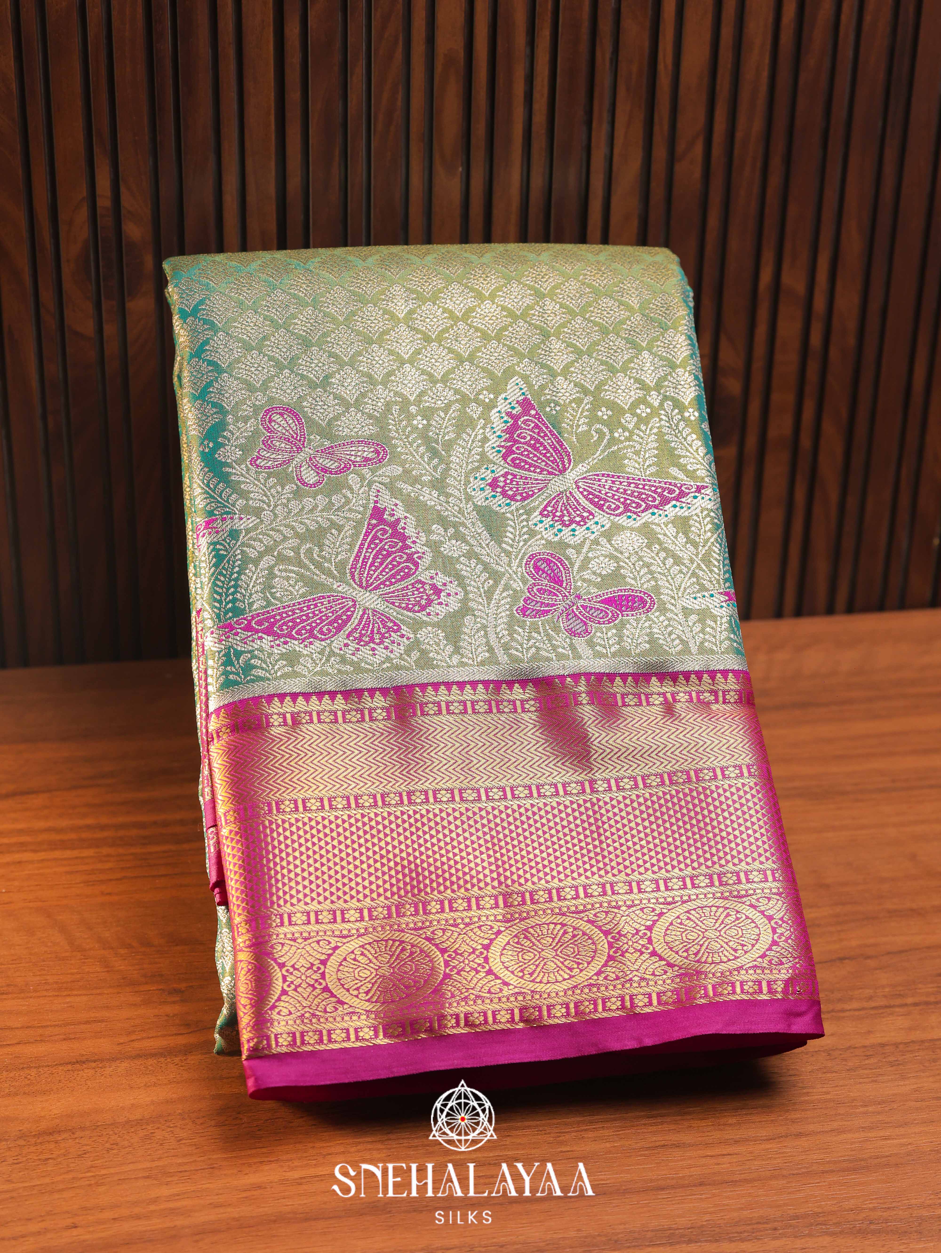Green Art Silk Saree