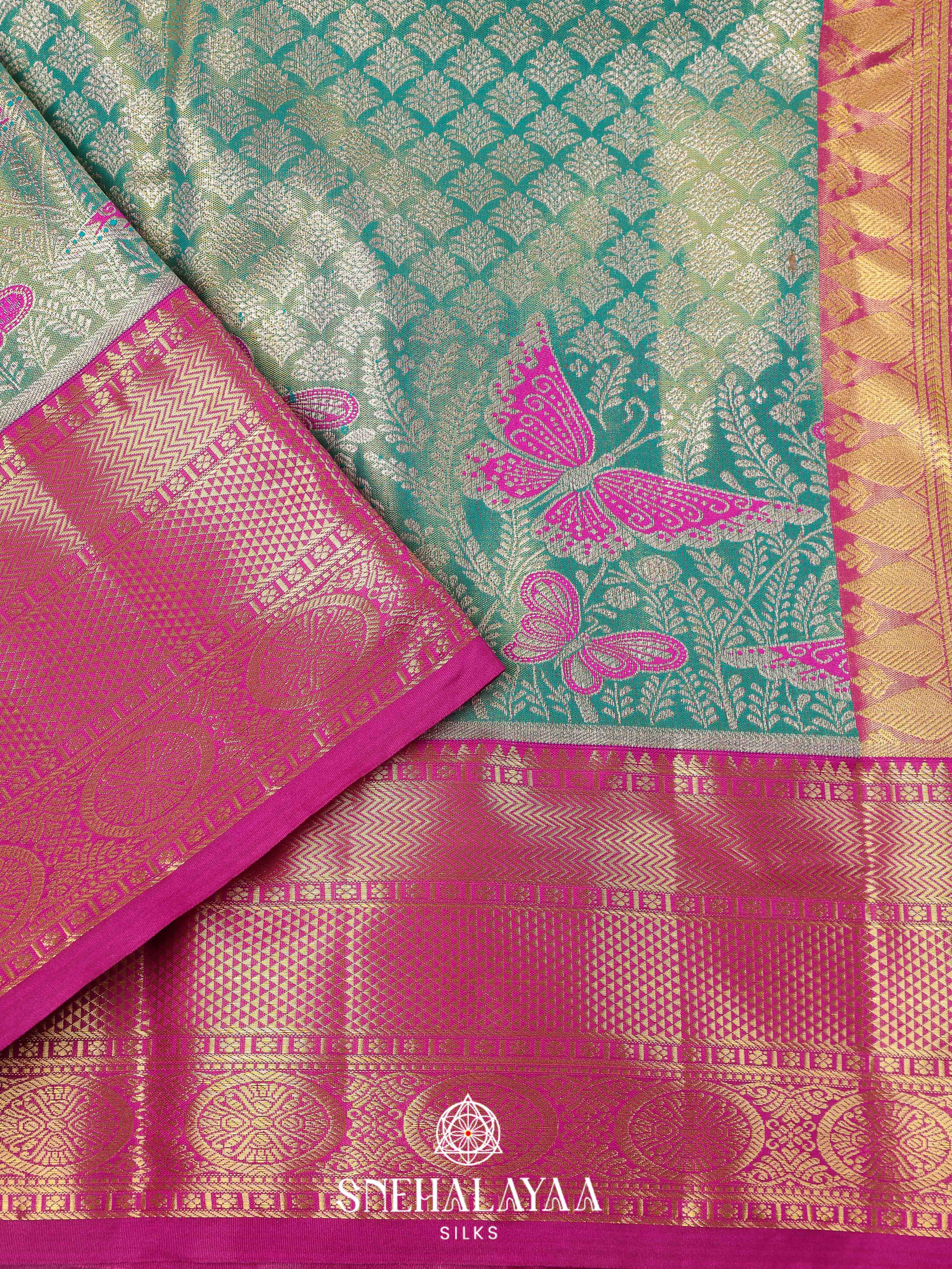Green Art Silk Saree