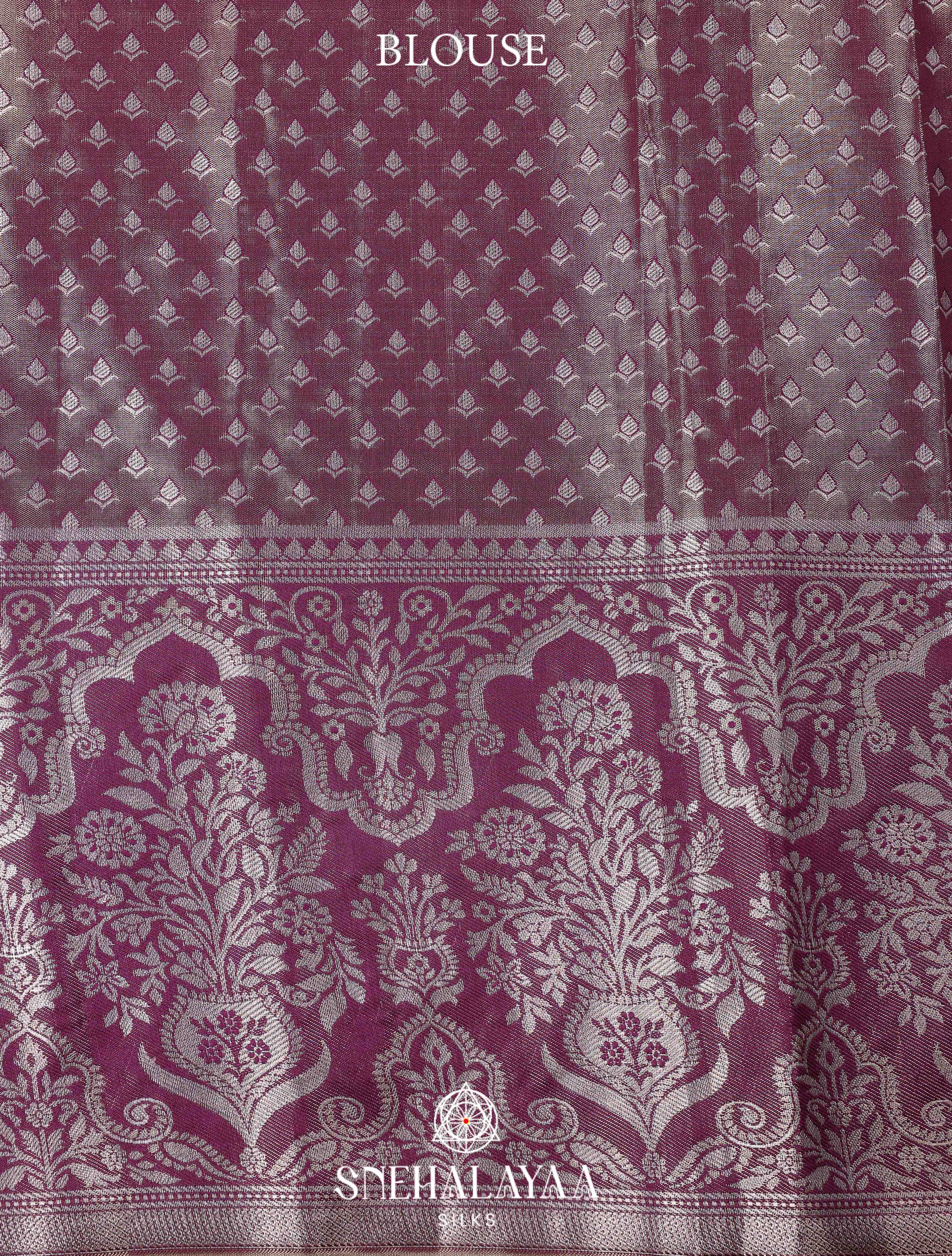 Coral Peach Art Silk Saree