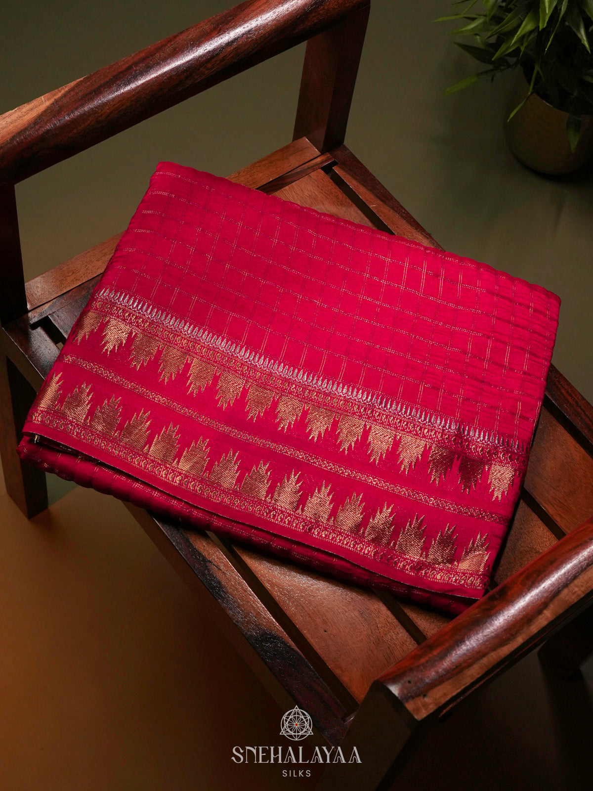 Pink Banaras Silk Saree