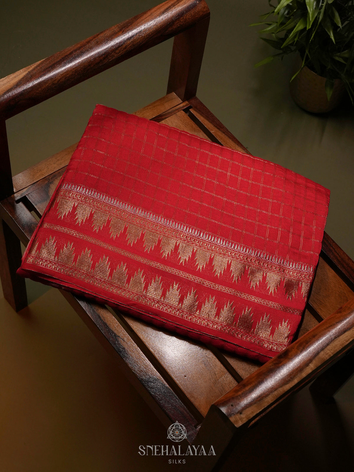 Red Banaras Silk Saree