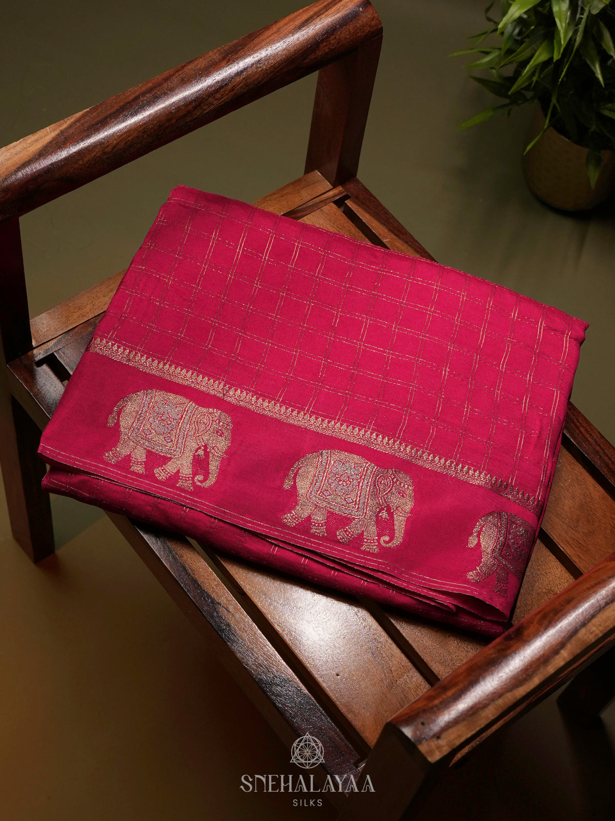 Pink Banaras Silk Saree