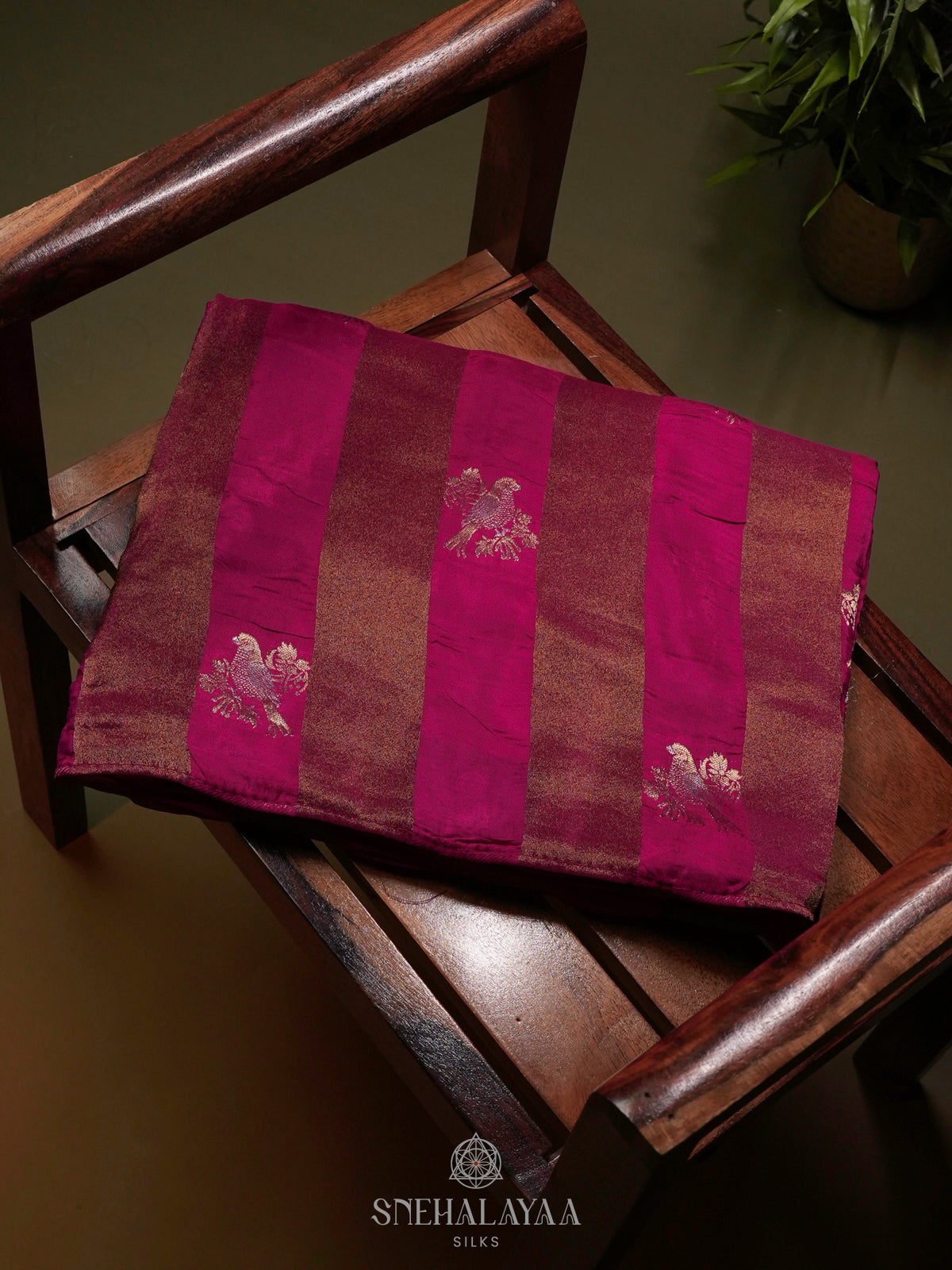 Pink Banaras Silk Saree