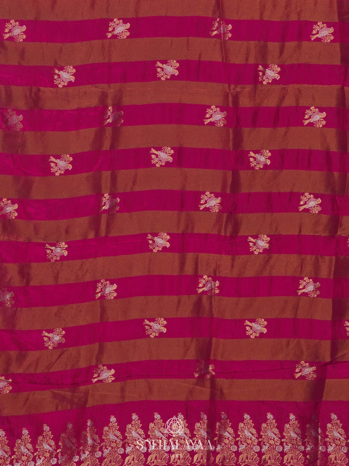 Pink Banaras Silk Saree