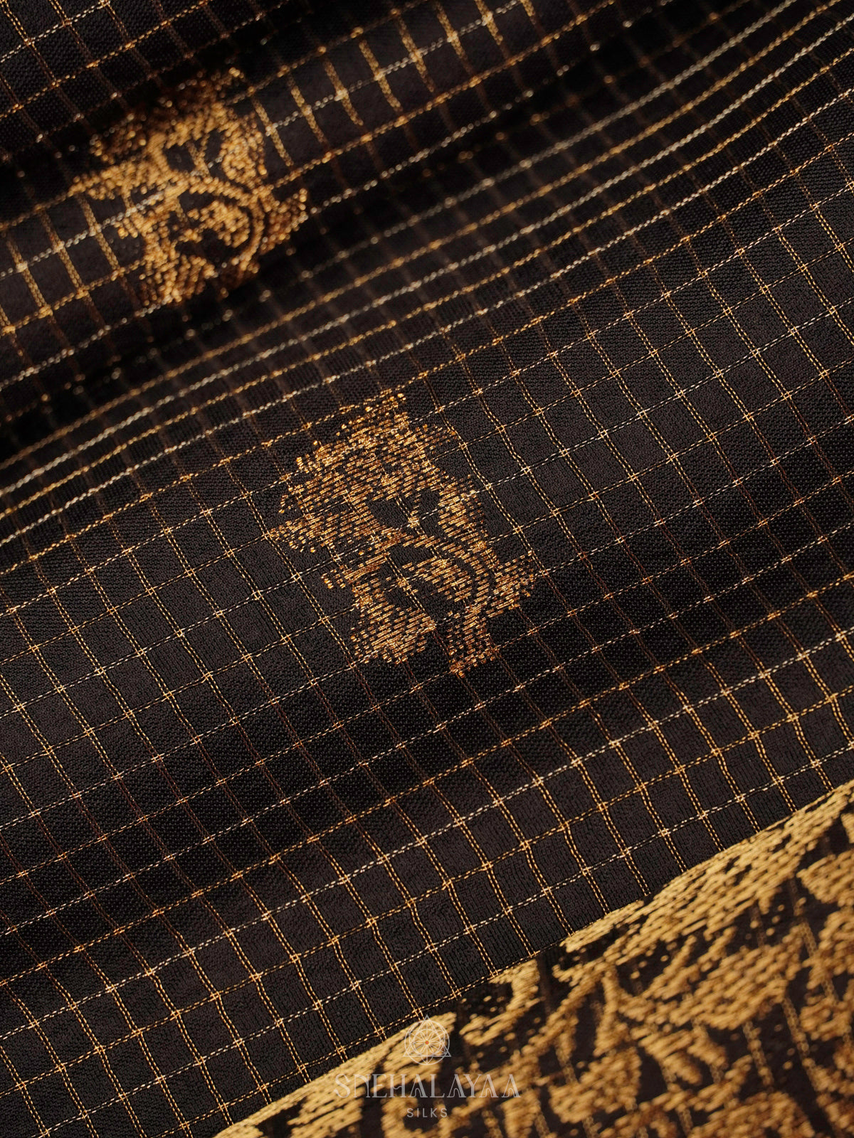 Black  Banaras Silk Saree