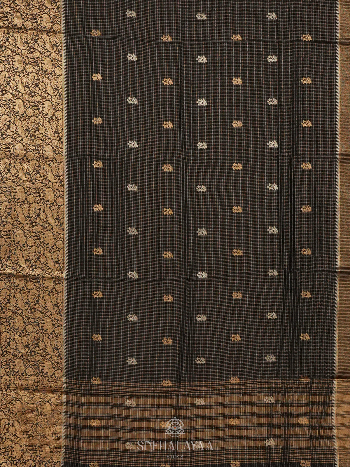 Black  Banaras Silk Saree