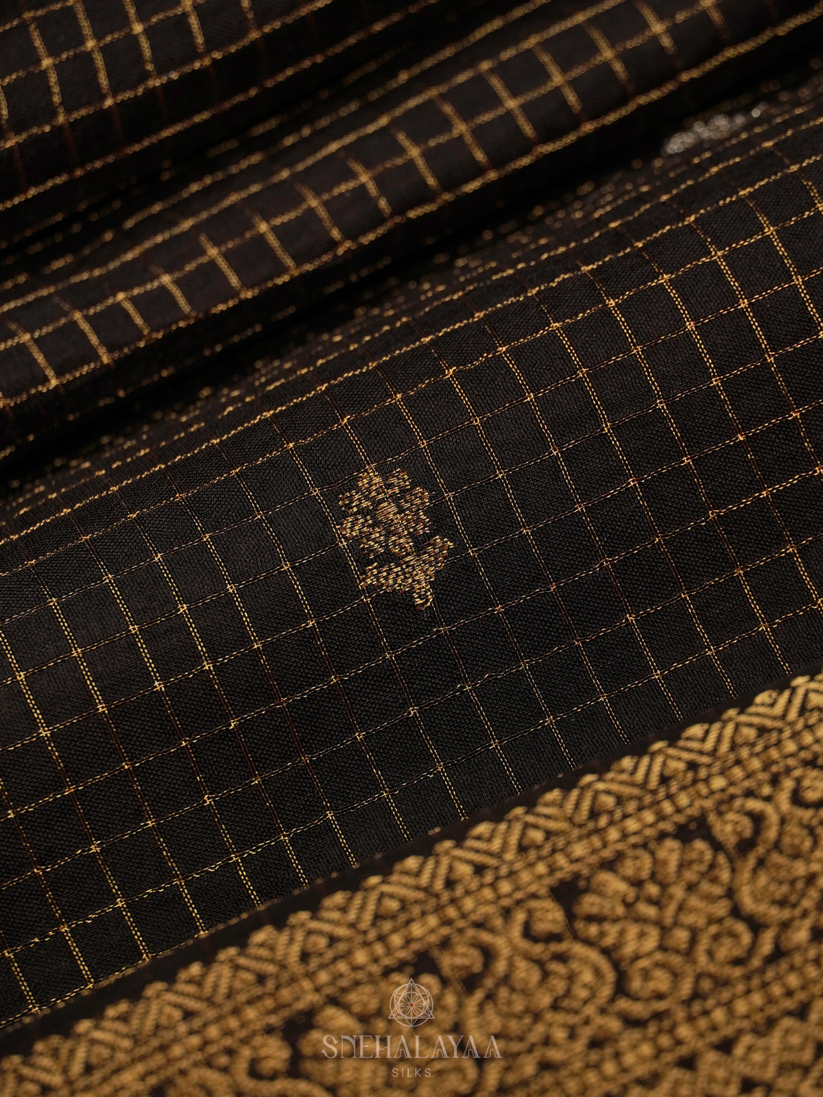 Black  Banaras Silk Saree