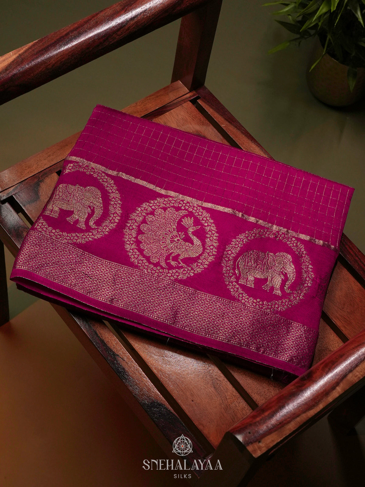 Pink Banaras Silk Saree