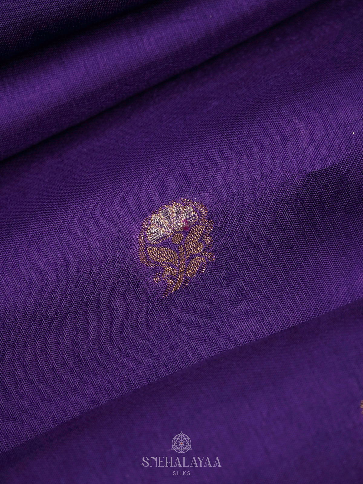 Purple Banaras Silk Saree
