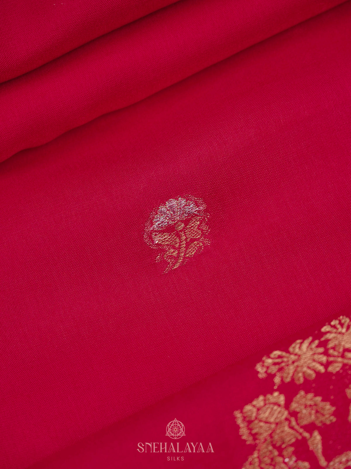 Pink Banaras Silk Saree