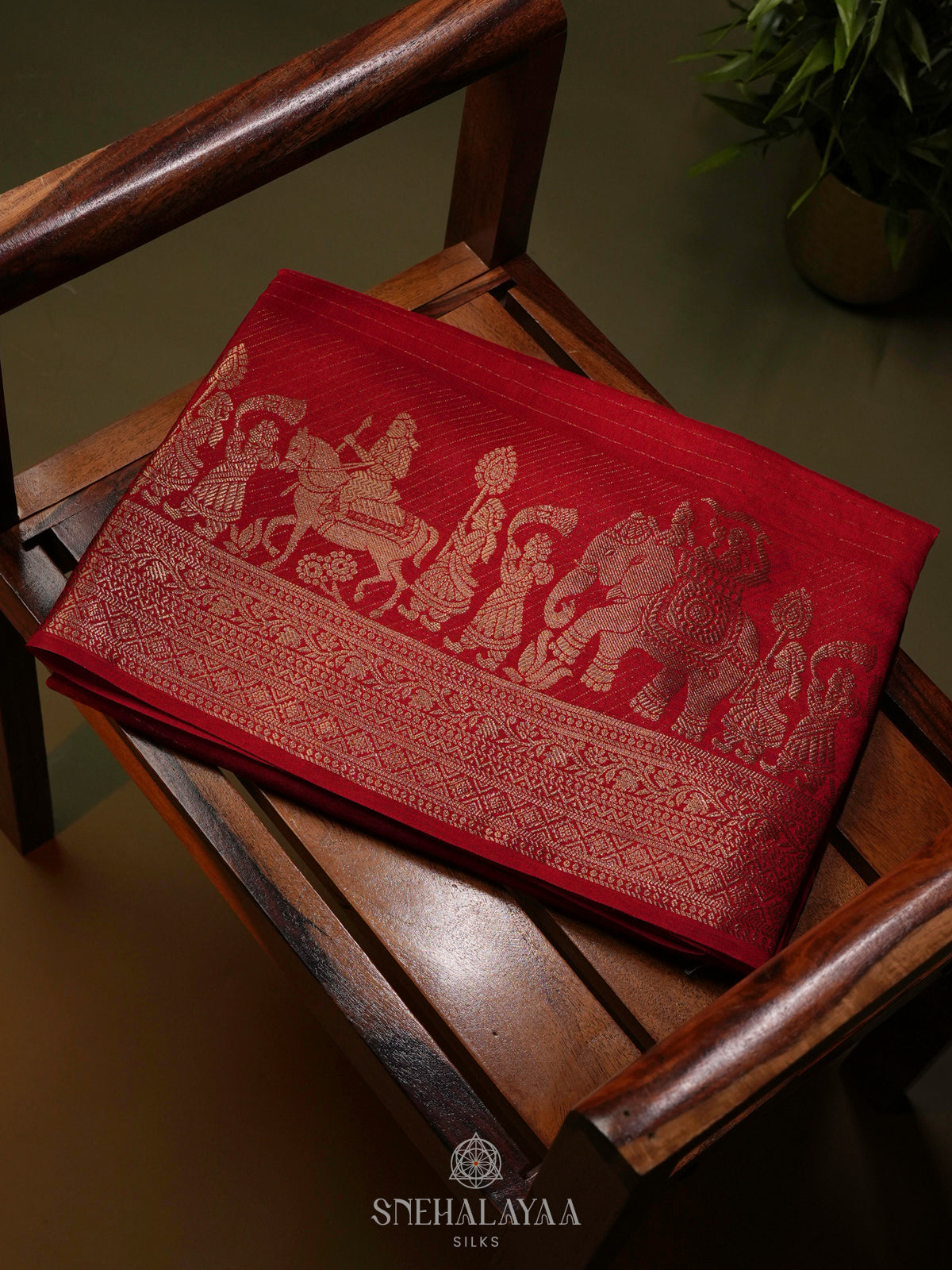 Red Banaras Silk Saree