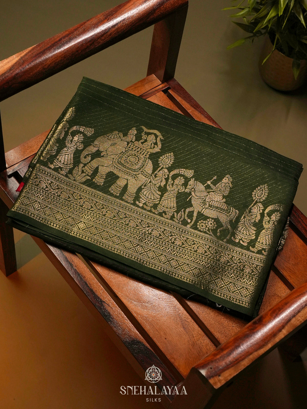 Green Banaras Silk Saree