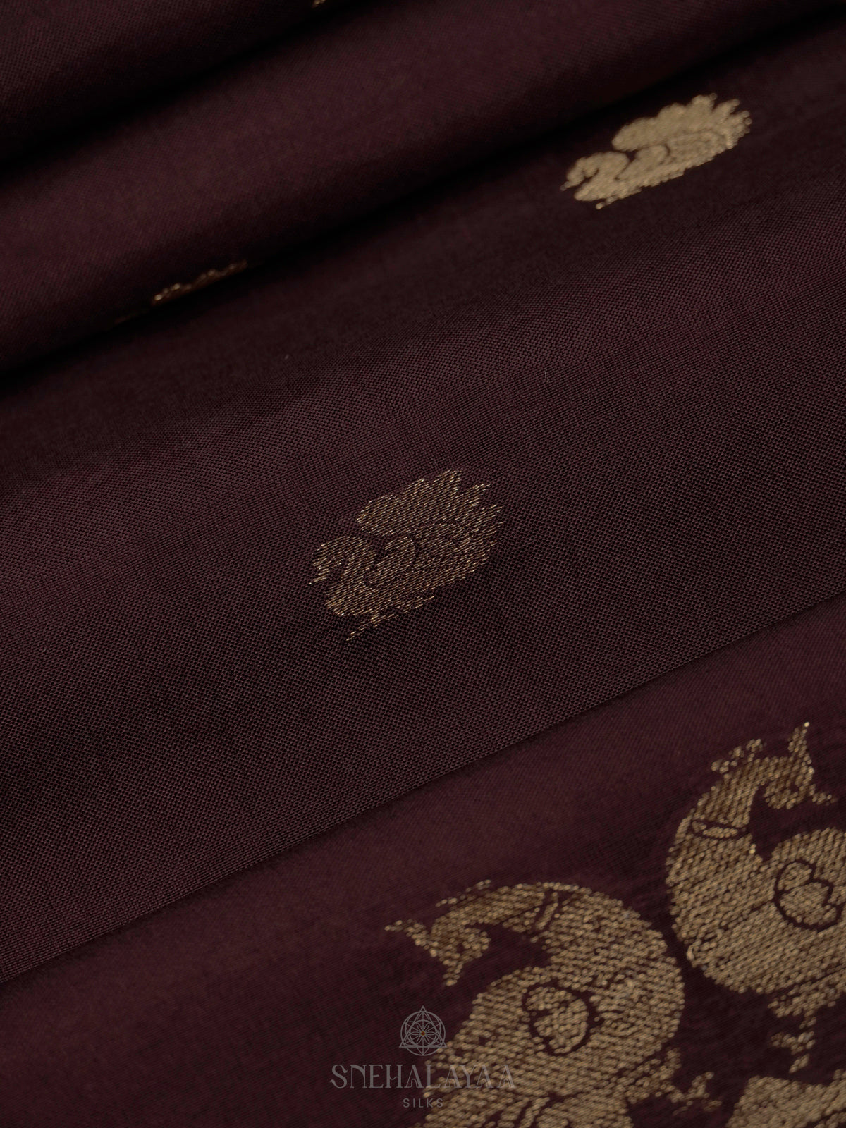Brown Banaras Silk Saree