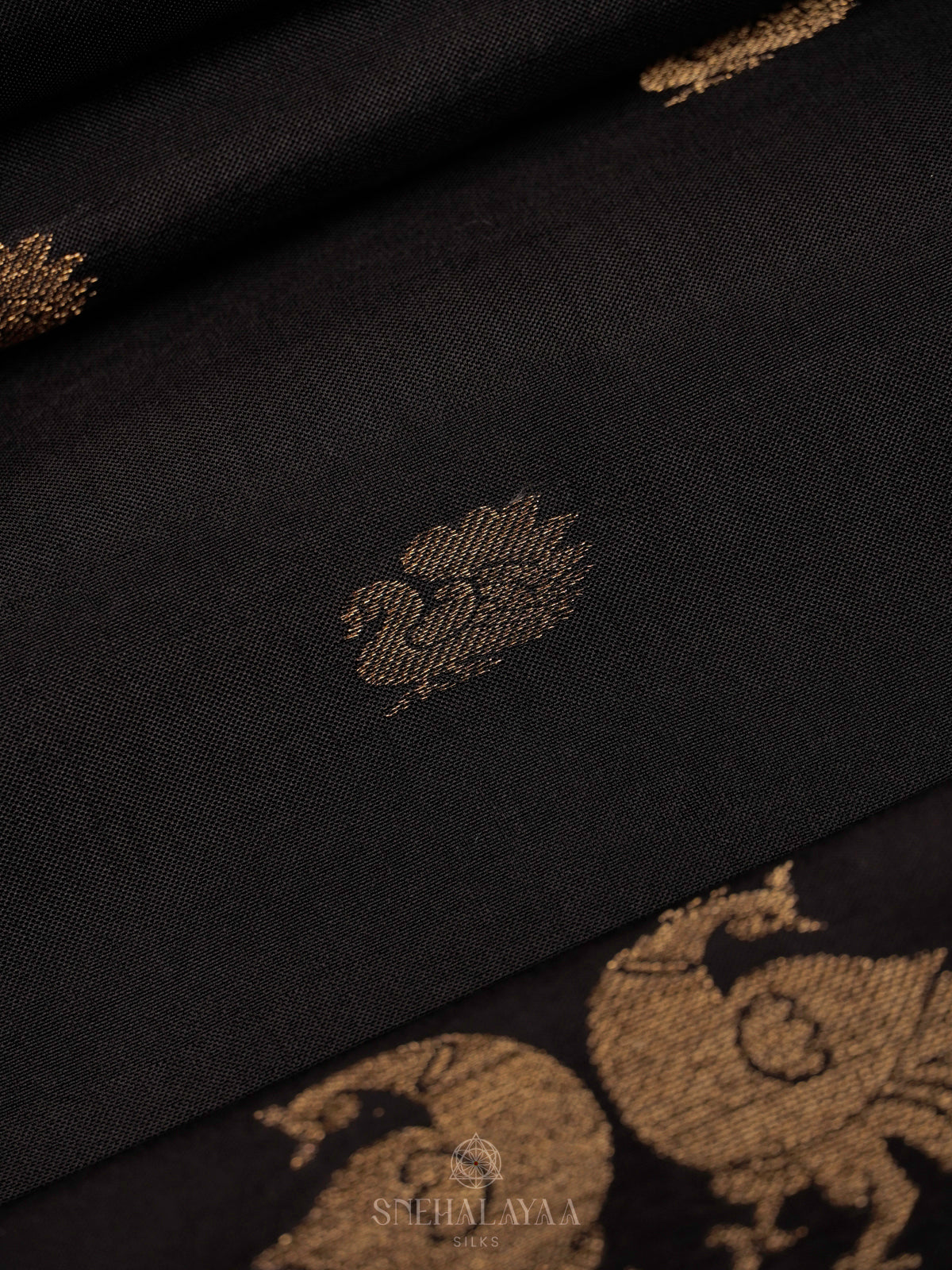 Black  Banaras Silk Saree